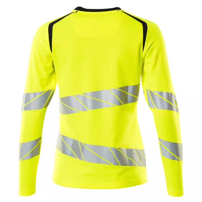 Mascot Accelerate Safe women's long-sleeved T-shirt, Hi-Vis Yellow/Dark Marine, large image number 1
