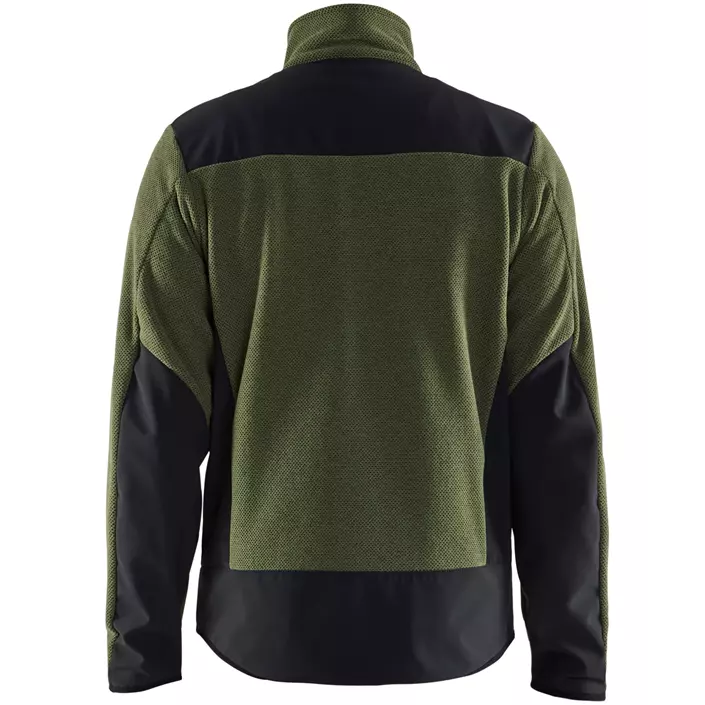 Blåkläder knitted jacket with softshell, Autumn green/Black, large image number 1