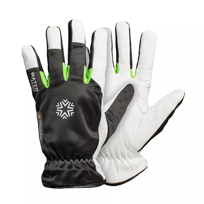 Tegera 525 winter work gloves, White/Black/Green, large image number 0