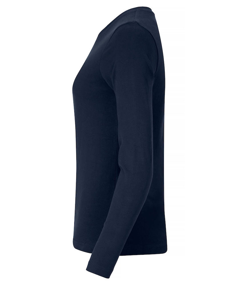 Clique dame Premium Fashion lang&aelig;rmet t-shirt, Dark navy, large image number 2