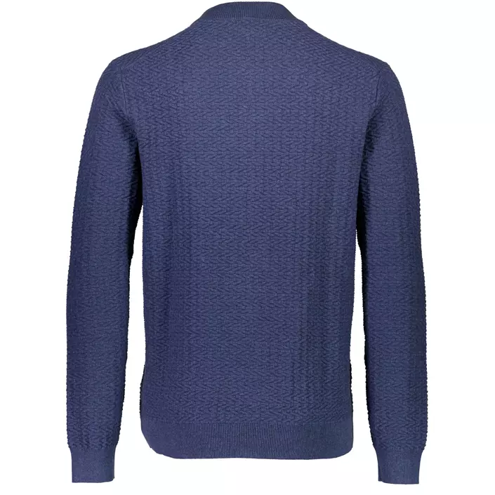 Bison strikcardigan, Blue Mel, large image number 1