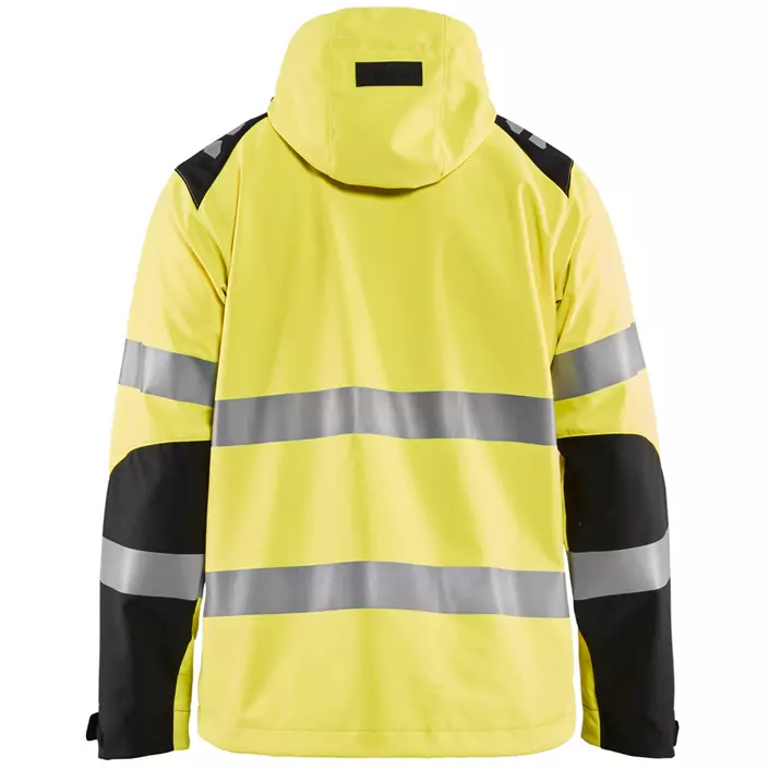 Blåkläder softshell jacket, Hi-vis Yellow/Black, large image number 1