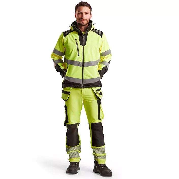 Blåkläder softshelljacka, Varsel Gul/Svart, large image number 1