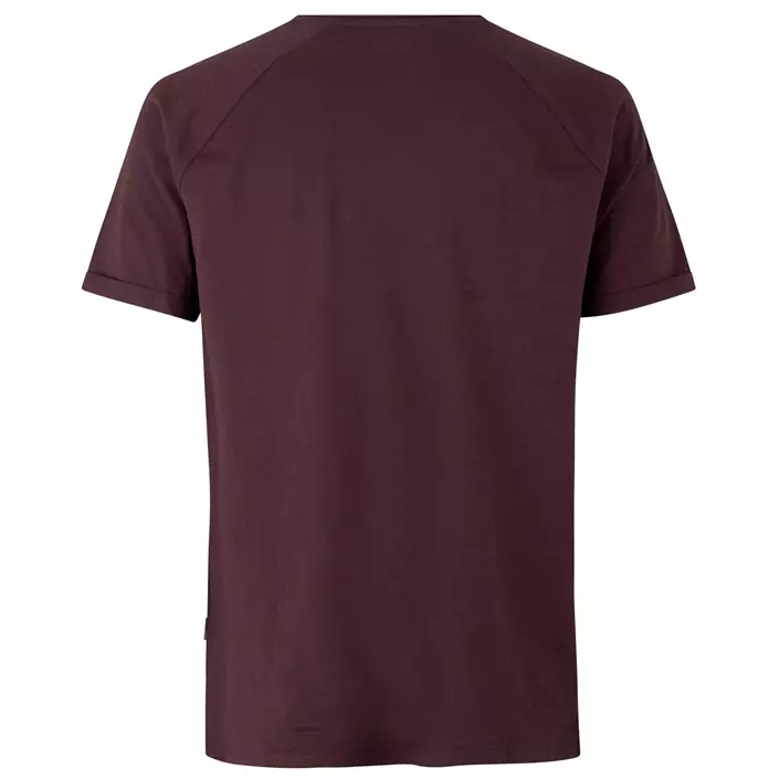 ID Core slub T-shirt, Dark bourdeaux, large image number 1