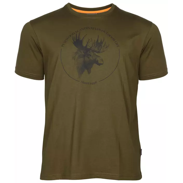 Pinewood Moose T-shirt, Hunting Olive, large image number 0