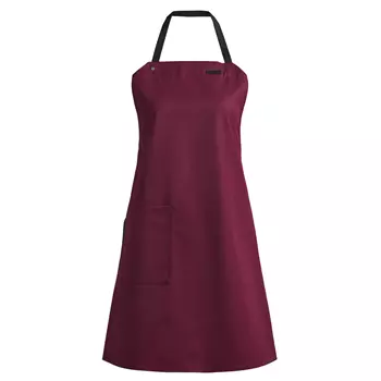 Kentaur women's bib apron with pockets, Bordeaux