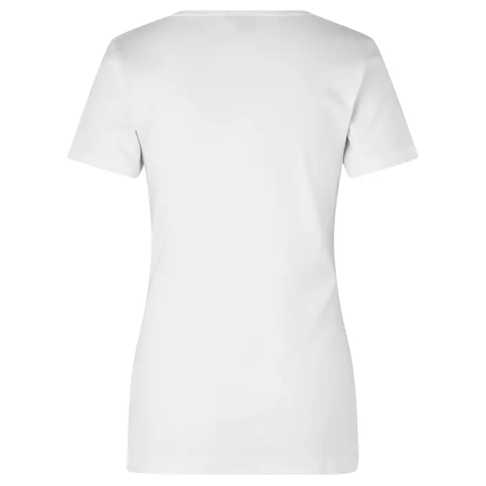 ID 1x1 rib dame T-skjorte, Hvit, large image number 2