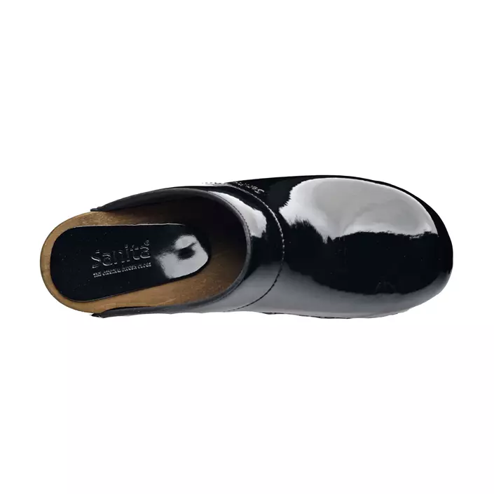 Sanita Classic patent Damen Clogs, Schwarz, large image number 4