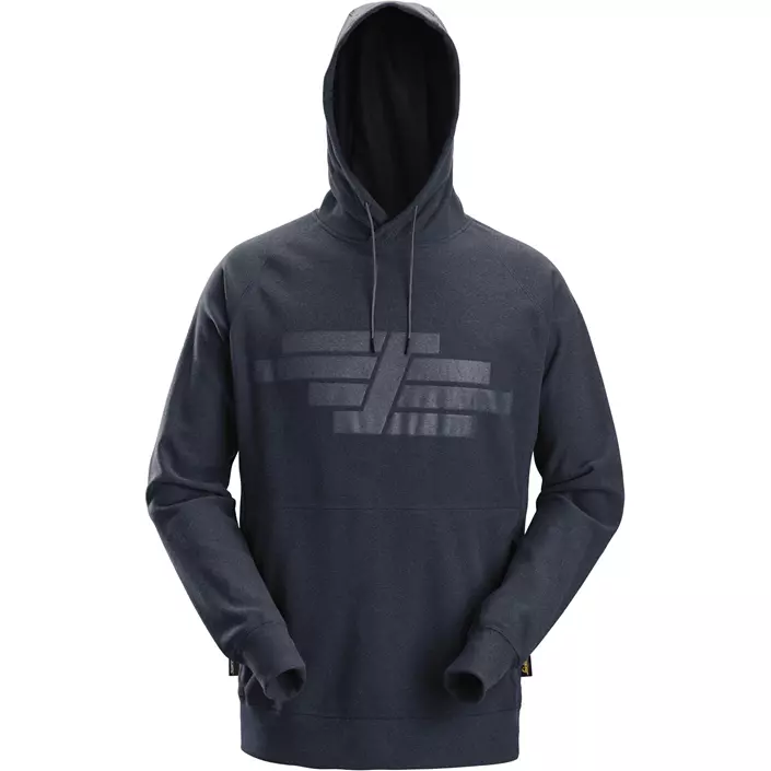 Snickers AllroundWork Polartec® frotté hoodie, Dark Navy Melange, large image number 0