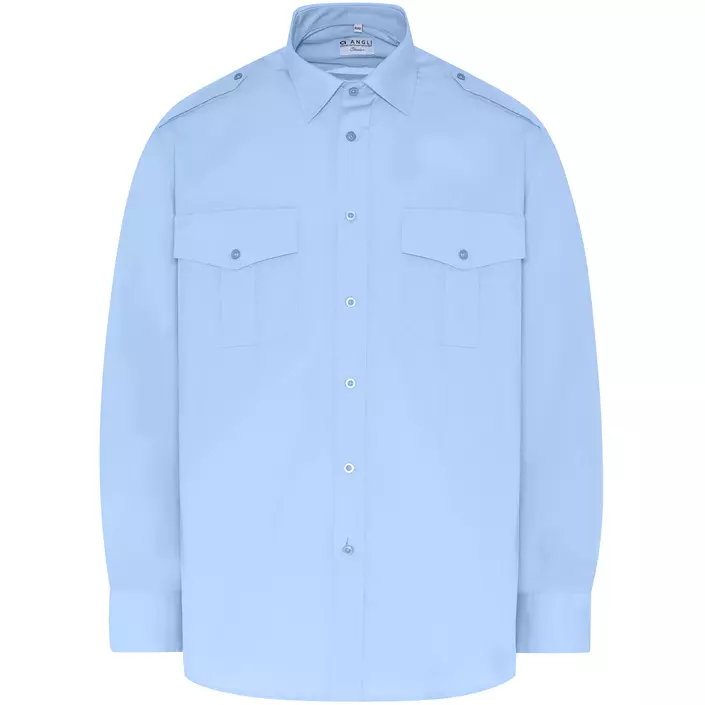 Angli Classic+ Fit uniformsskjorte, Lys Blå, large image number 0