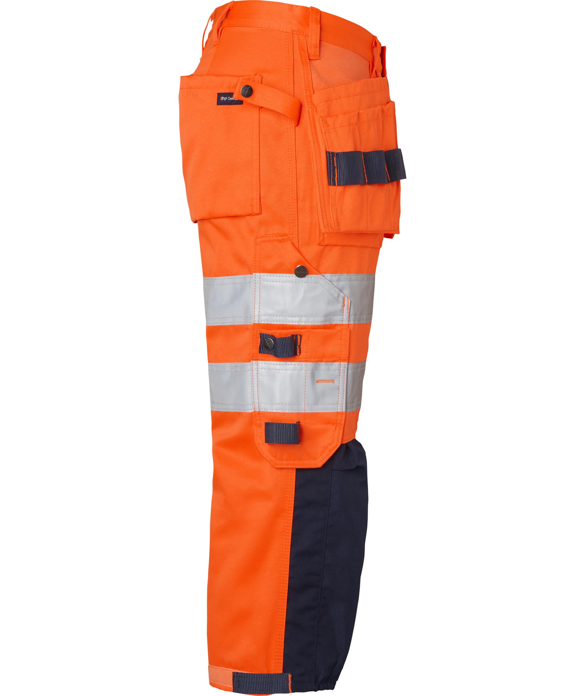 Top Swede h&aring;ndverksknickers 218, Hi-Vis Orange/Navy, large image number 2