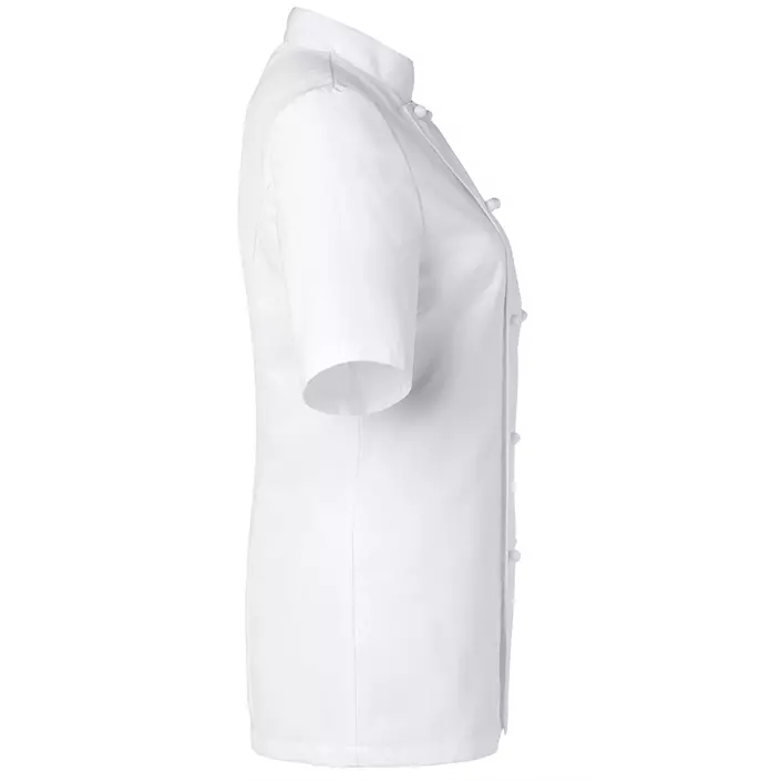 Segers women's short sleeved chefs jacket, White, large image number 3