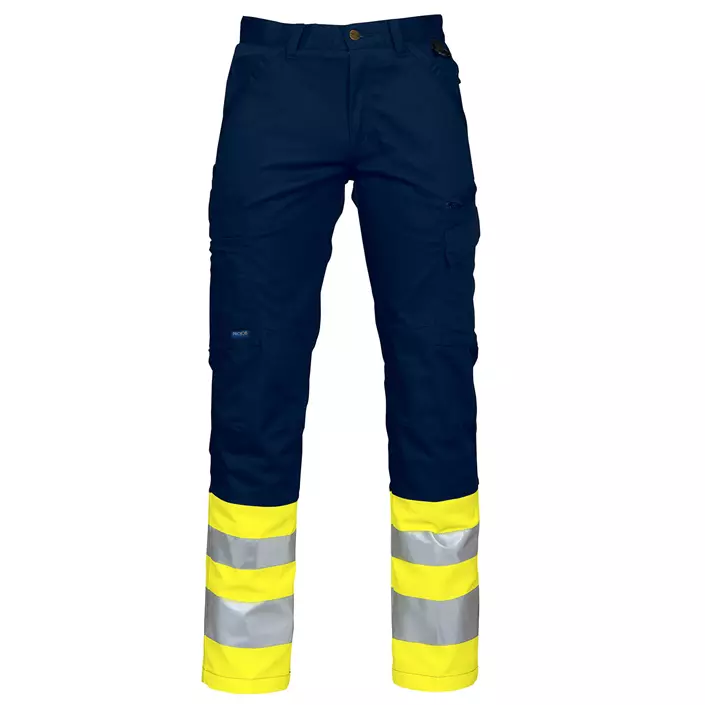 ProJob arbetsbyxa 6523, Marin/Hi-Vis gul, large image number 0