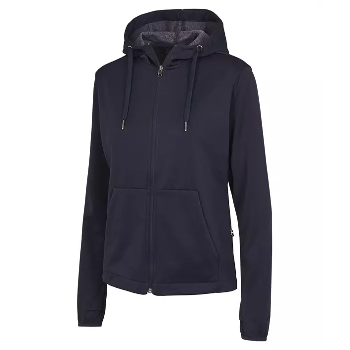 IK hoodie med lynlås til børn, Navy, large image number 0