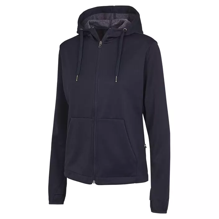 IK hoodie med lynlås til børn, Navy, large image number 0