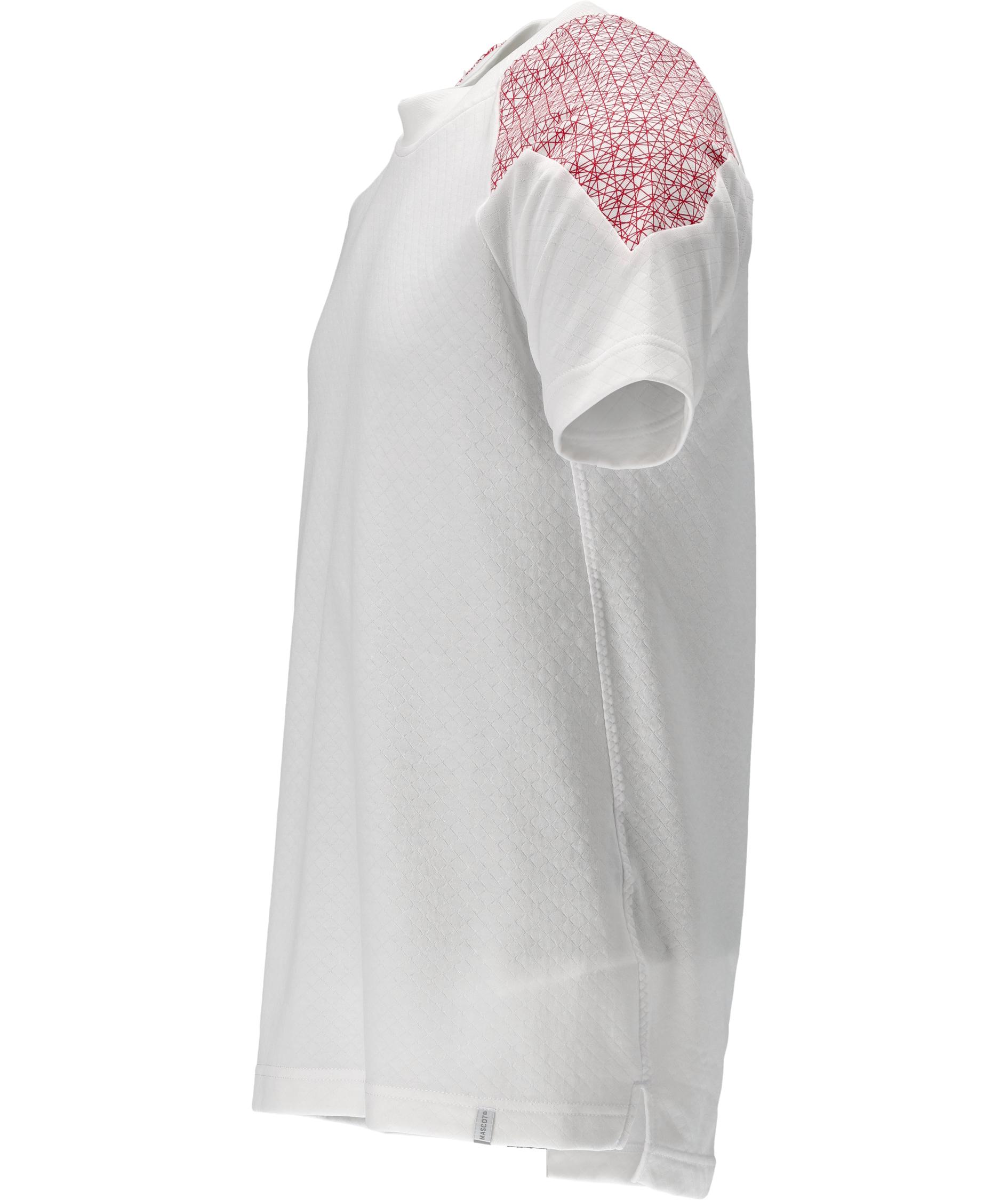 Mascot Food & Care Premium Performance HACCP-godk&auml;nd T-shirt, Vit/Signalr&ouml;d, large image number 2