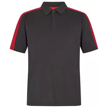 Engel Galaxy polo shirt, Antracit Grey/Tomato Red
