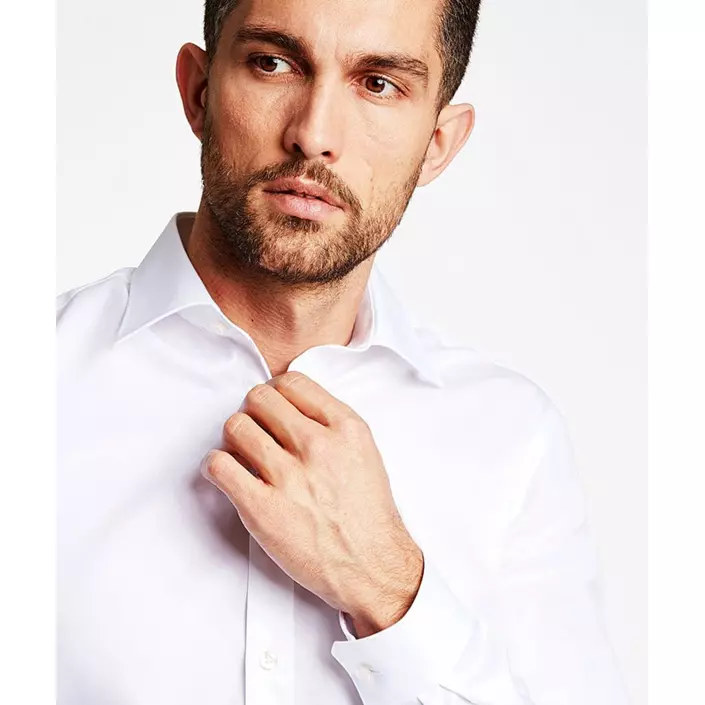 Lindbergh Technical Cover Modern fit skjorta, Vit, large image number 3