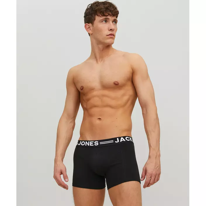 Jack & Jones Sense 3-pak boxershorts, Sort, large image number 5