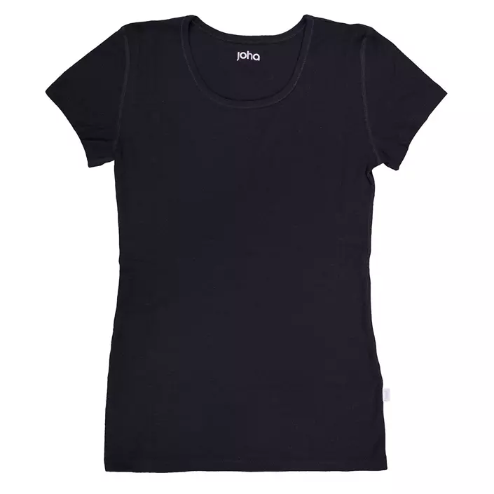 Joha Marie T-shirt dam med merinoull, Svart, large image number 0