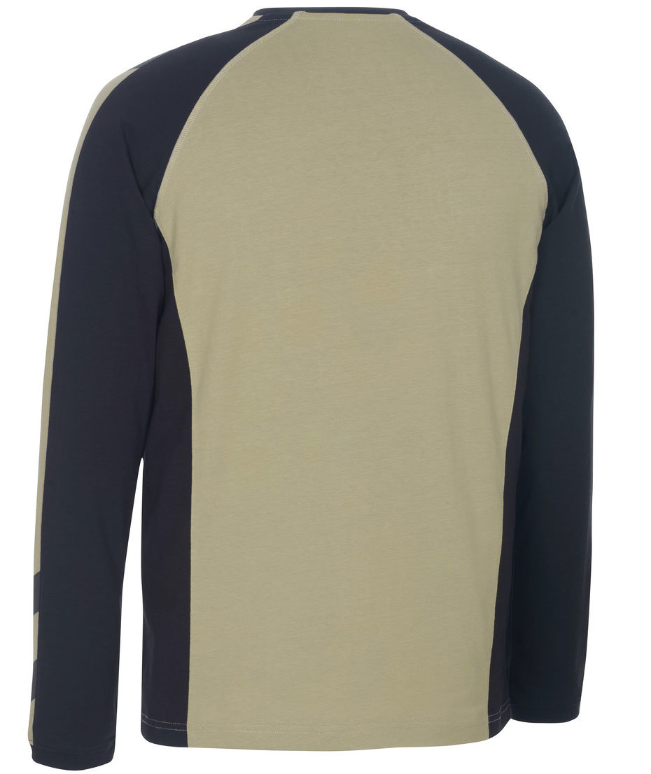 Mascot Unique Bielefeld long-sleeved T-shirt, Khaki/Black, large image number 2