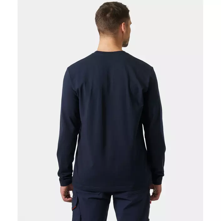 Helly Hansen Kensington långärmad T-shirt, Navy, large image number 3