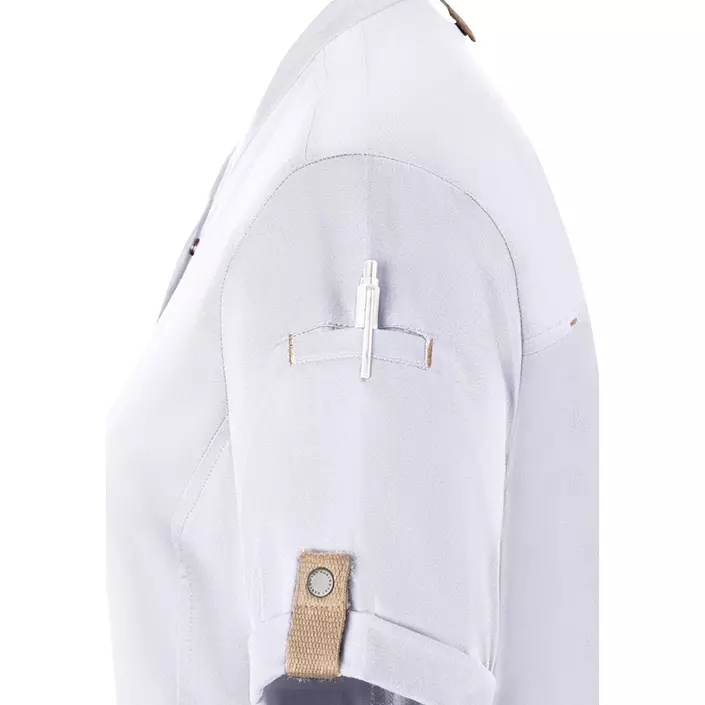 Karlowsky Green-Generation short sleeved chefs jacket, White, large image number 6