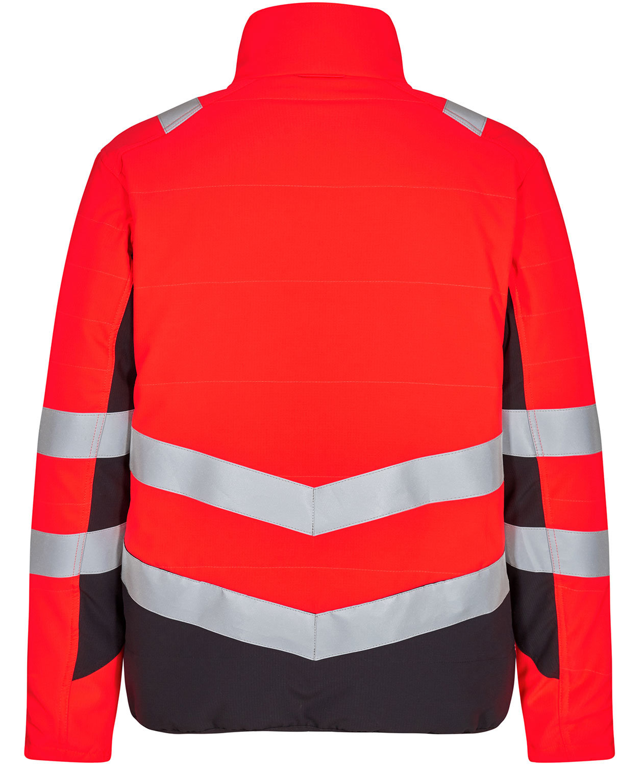 Engel Safety quilted jacket, Hi-vis Red/Black, large image number 1