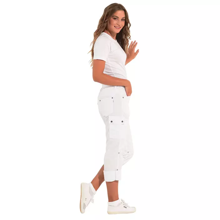 Kentaur  pull-on flex trousers, White, large image number 1