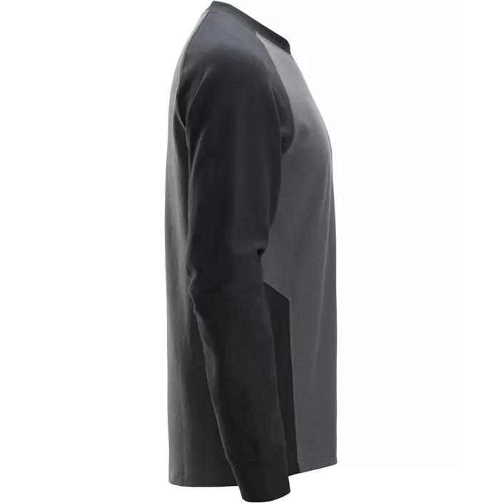 Snickers langermet T-skjorte 2840, Steel Grey/Black, large image number 2