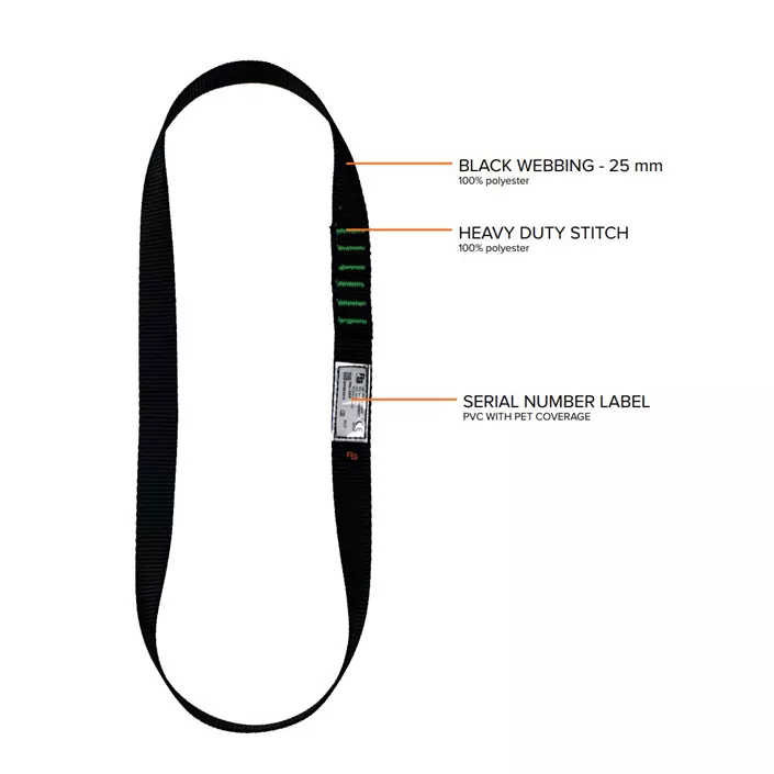 OS FallSafe BASIC 3 fall protection kit with 20m rope, Black/Orange, Black/Orange, large image number 6