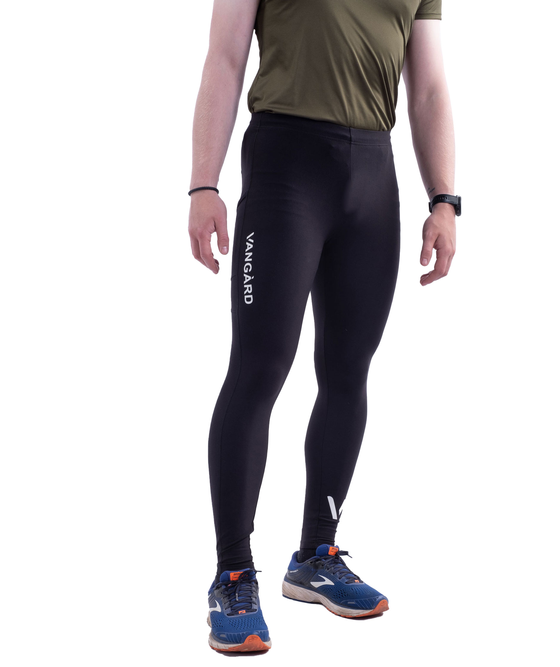 Vang&agrave;rd Active running tights, Black, large image number 1