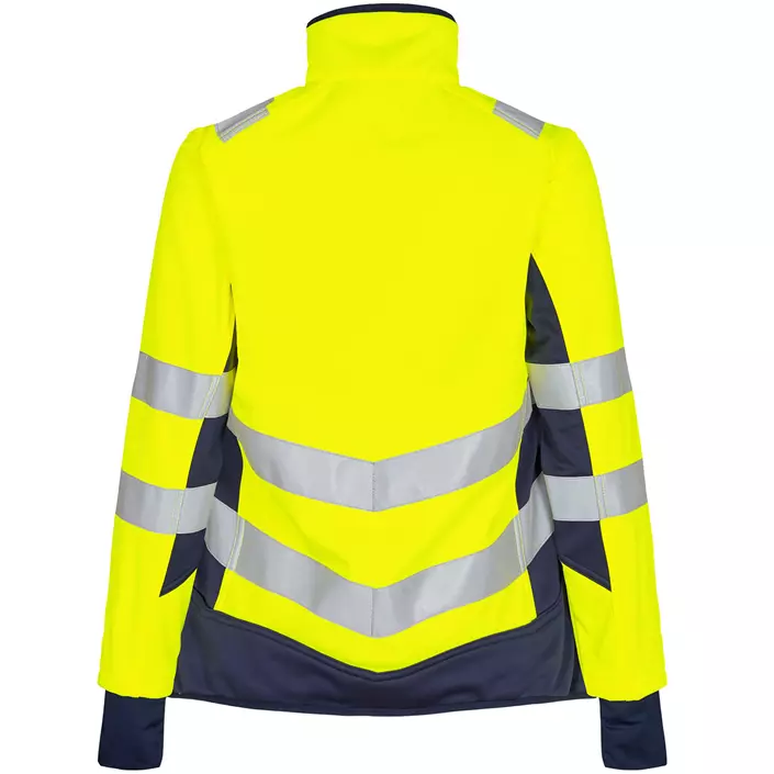 Engel Safety women's softshell jacket, Yellow/Blue Ink, large image number 1
