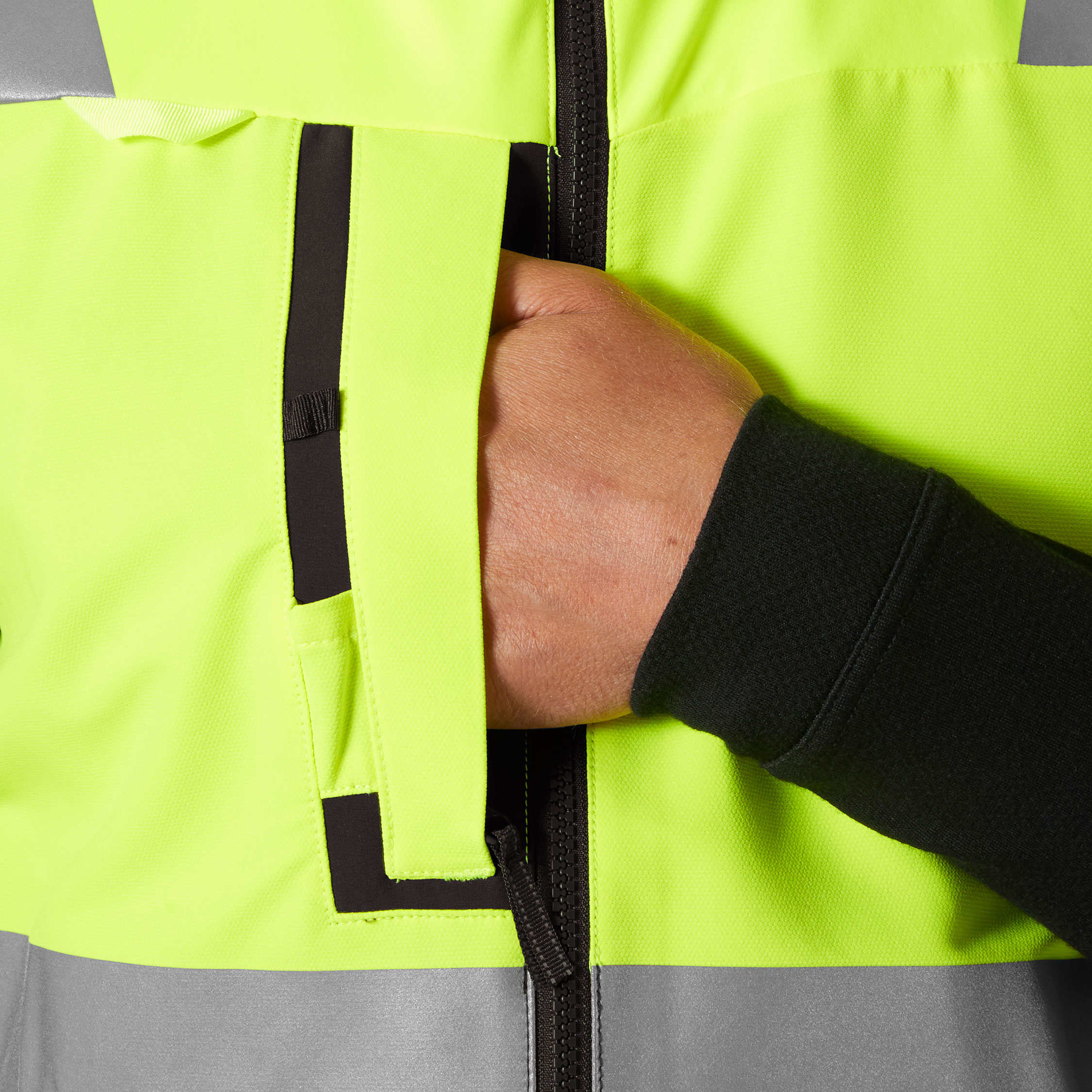 Helly Hansen Alna 4X Tech vest full stretch, Hi-vis Gul/Ebony, large image number 5