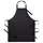 Segers 4574 bib apron, Black, Black, swatch