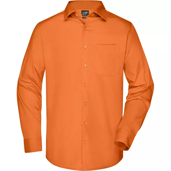 James & Nicholson modern fit  skjorta, Orange, large image number 0