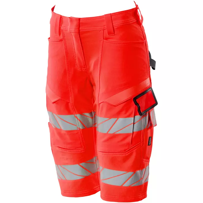 Mascot Accelerate Safe diamond fit women's shorts full stretch, Hi-Vis Red, large image number 2
