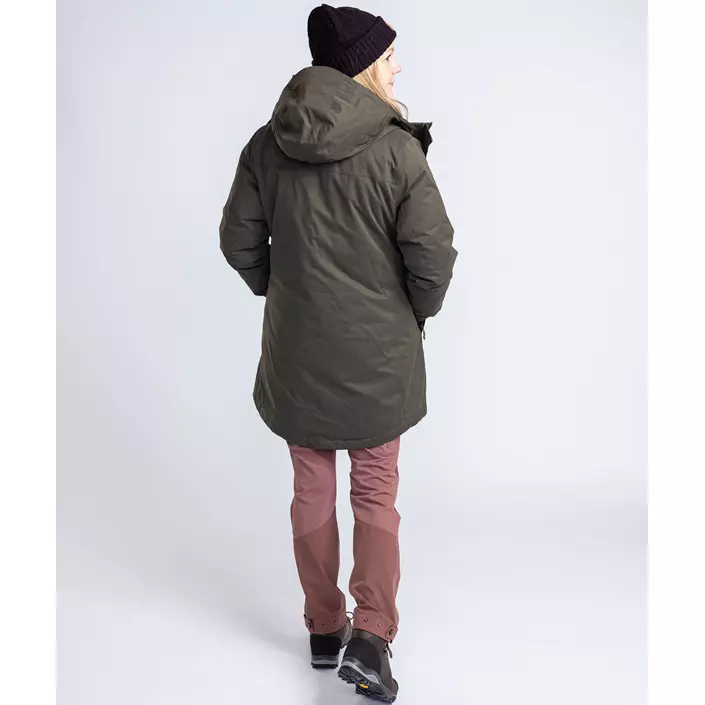 Pinewood dame vinter parkajakke, Dark Green, large image number 10