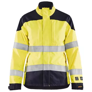 Blåkläder women's Multinorm working jacket, Hi-vis yellow/Marine blue