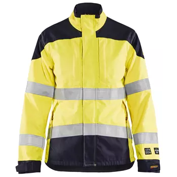 Blåkläder women's Multinorm working jacket, Hi-vis yellow/Marine blue