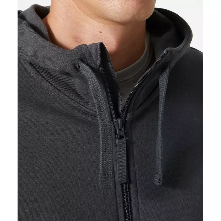 Helly Hansen Classic hoodie with zipper, Dark Grey, large image number 4