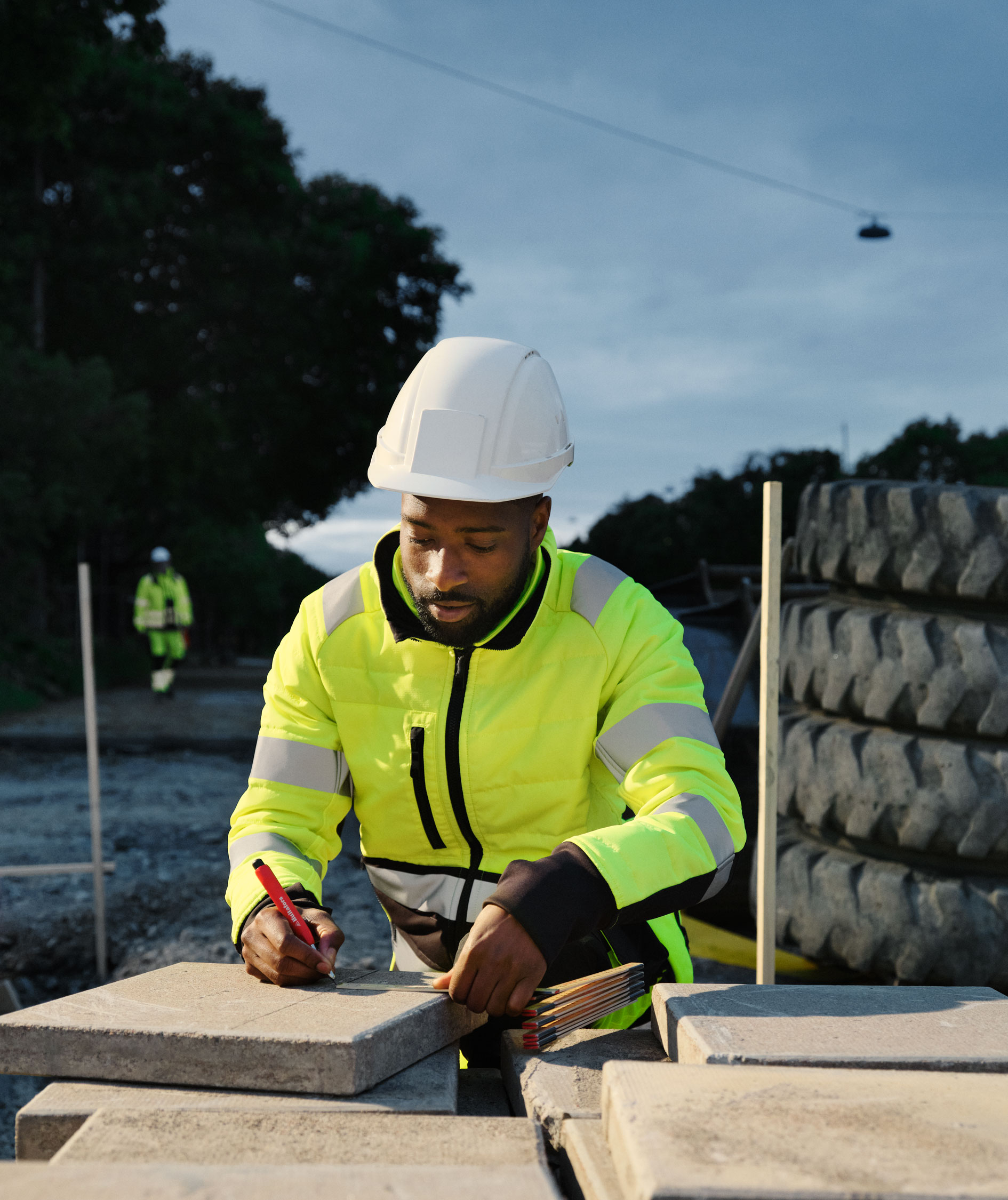 Snickers quilted jacket 8134, Hi-vis Yellow/Black, large image number 6