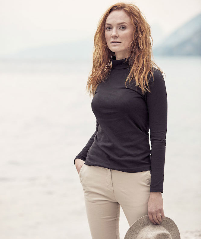 Clique Ezel dame rullekravetr&oslash;je, Sort, large image number 4