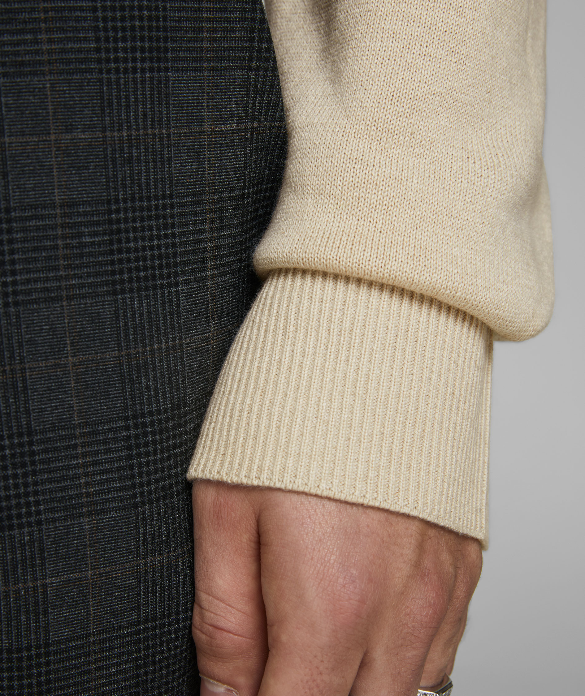 Jack & Jones JJEEMIL Strick Rollkragen, Oatmeal Melange, large image number 5