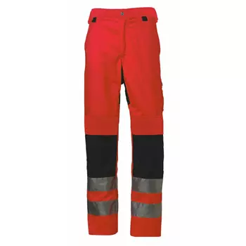 Helly Hansen Bridgewater work trousers, Hi-vis red/charcoal