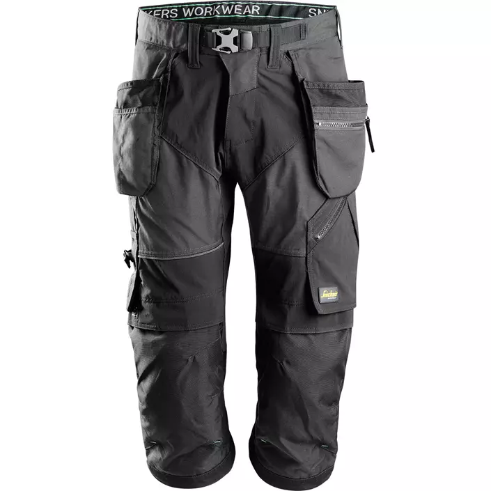Snickers craftsman knee pants FlexiWork 6905, Steel Grey/Black, large image number 0