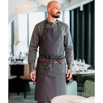 Segers 1109 chef shirt, Grey melange
