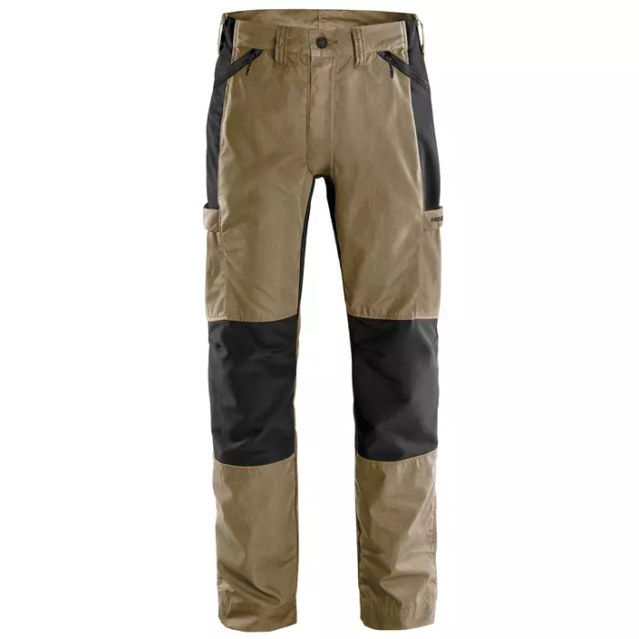Fristads service trousers 2540 LWR, Khaki/Black, large image number 0