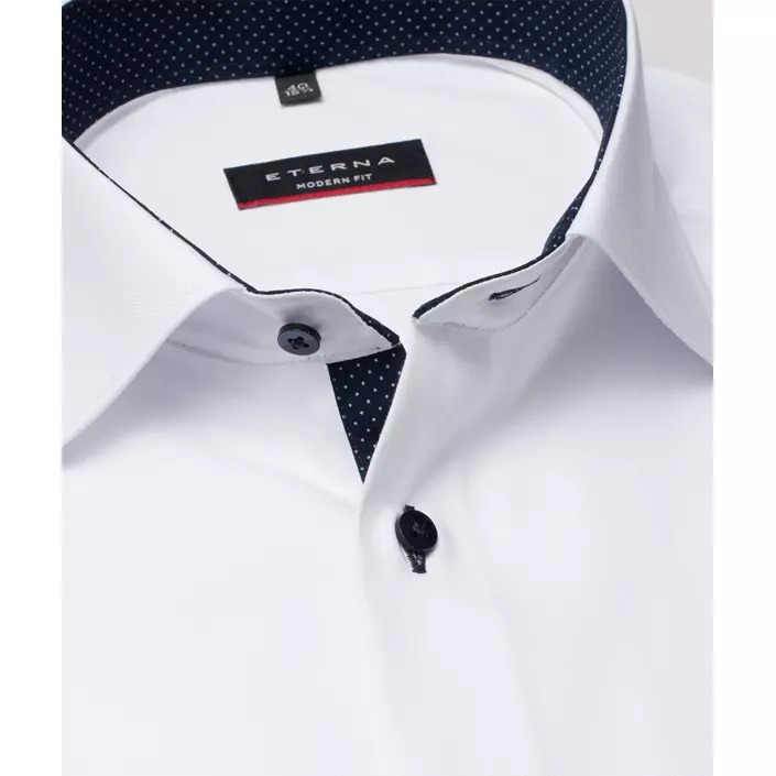 Eterna Fein Oxford Modern fit short-sleeved shirt, White, large image number 2