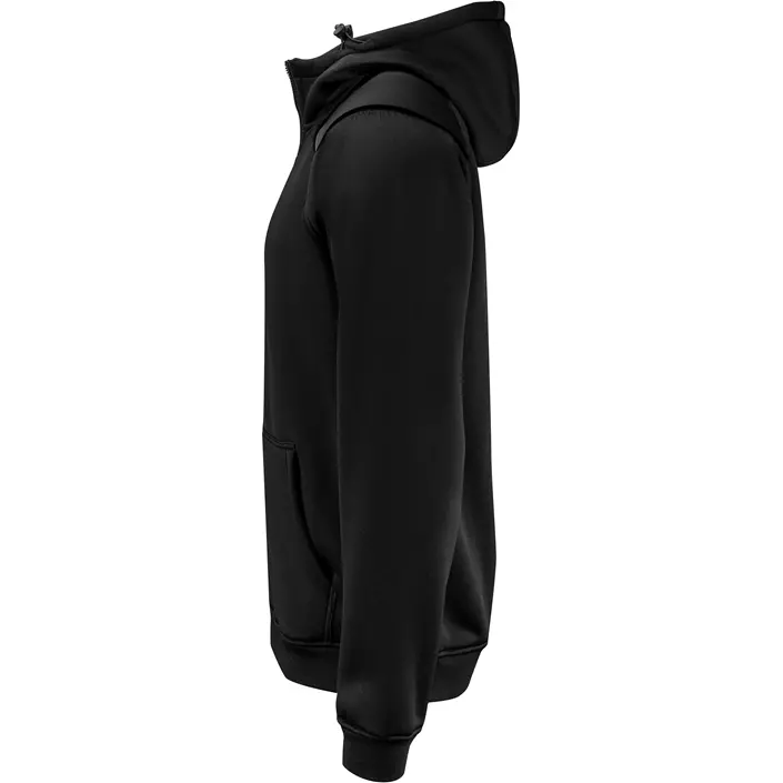 ProJob hoodie med dragkedja 2133, Black, large image number 3
